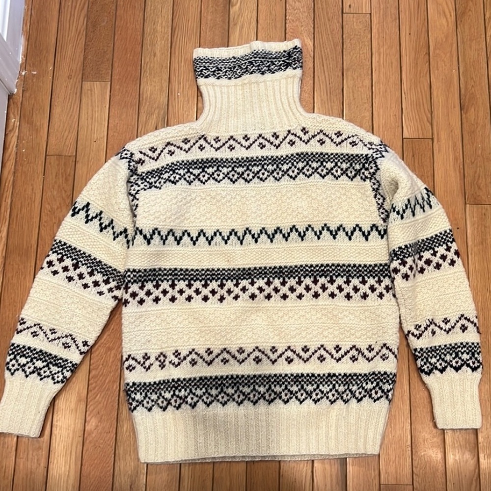 Ralph Lauren blue label 100% wool hand knit sweater
